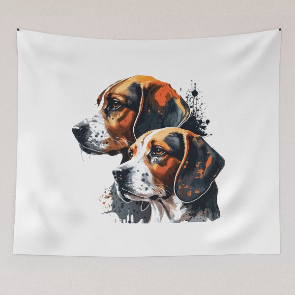 Item preview, Beagles, Loyalty Dogs designed and sold by MVDigitalArt.