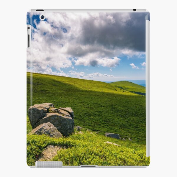 giant boulders on grassy slopes of Polonina Runa iPad Snap Case