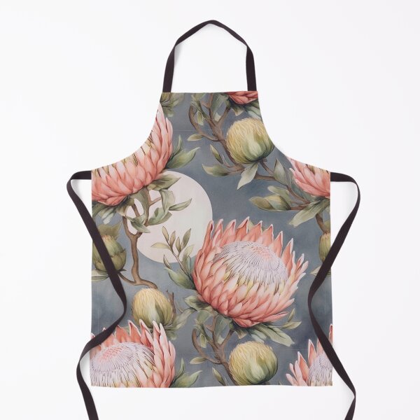 Item preview, Pink proteas in the moonlight designed and sold by Lillypot-Prints.