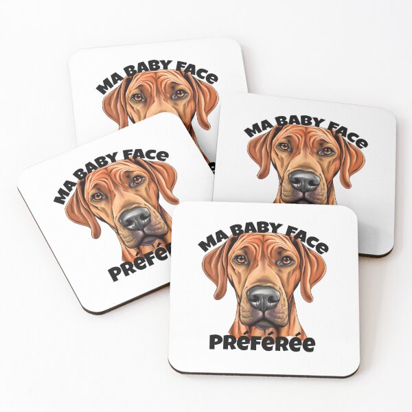 Item preview, My favorite baby face - Vizsla dog head with French lettering. designed and sold by isaweb.