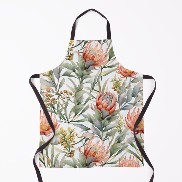 Item preview, Peach protea pattern designed and sold by Lillypot-Prints.