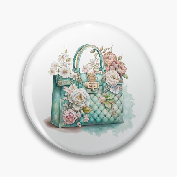 Artikelvorschau, Luxuriöse Designer-Tasche mit Blumenmuster entworfen und verkauft von DreamiDreams.