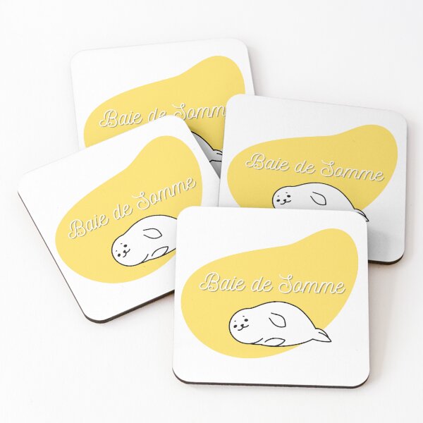 Item preview, Baie de somme in France in yellow and white with a seal designed and sold by PausePapote.