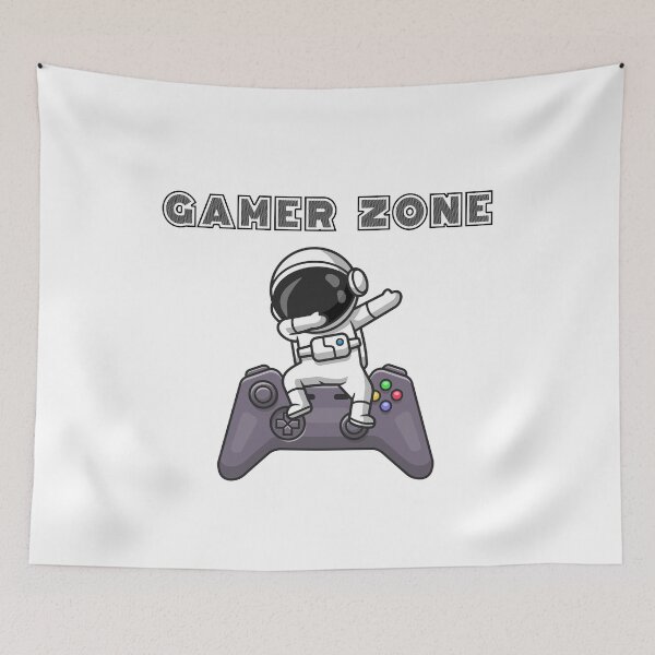 Item preview, Gamer zone astronaut designed and sold by Strictly McCracken.