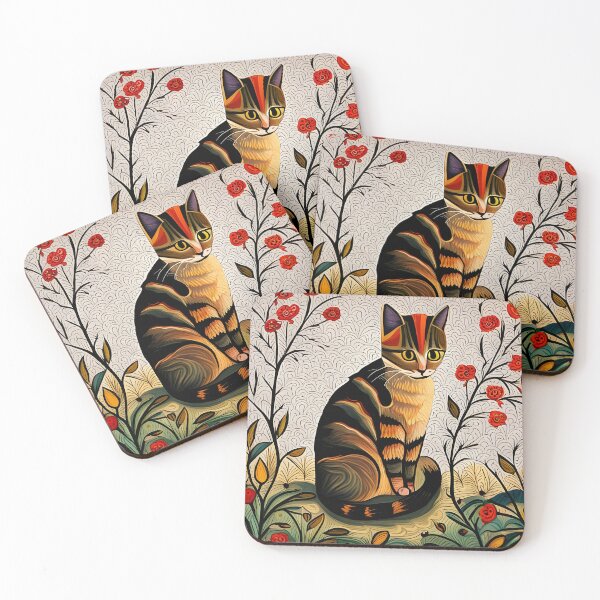 Item preview, Kitty & Roses designed and sold by Reclining Buddha Cat.