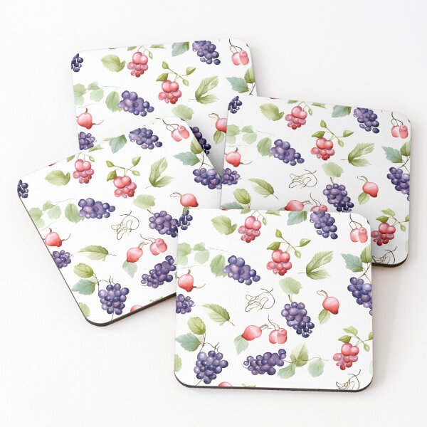 Item preview, Colorful Grapes Fruit Pattern designed and sold by Wonder Of Light.
