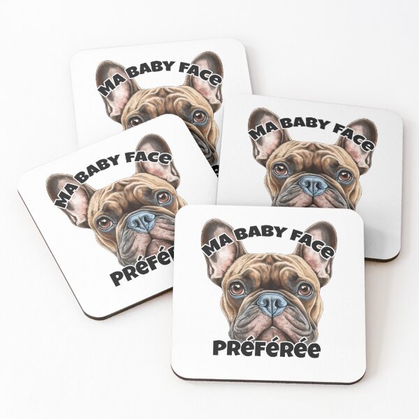 Item preview, My favorite baby face - French Bulldog dog face (French bulldog) with French lettering. designed and sold by isaweb.