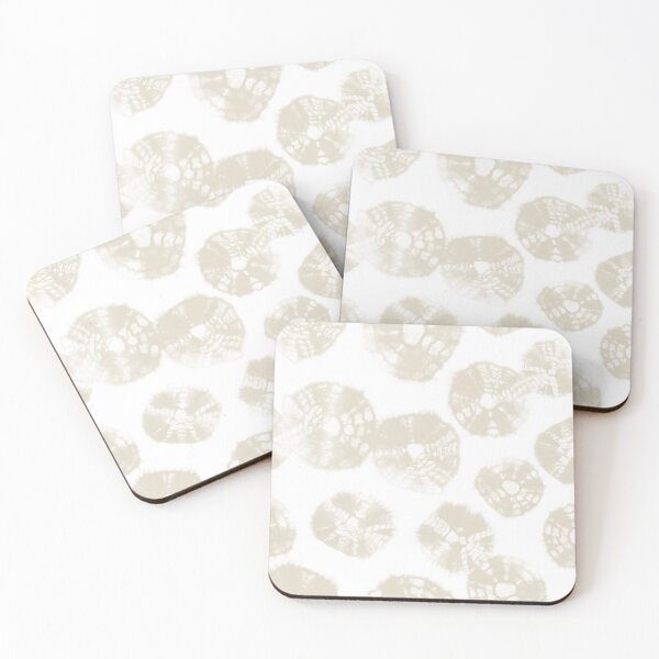Item preview, Shibori Kumo dots white & natural beige designed and sold by marufemia.