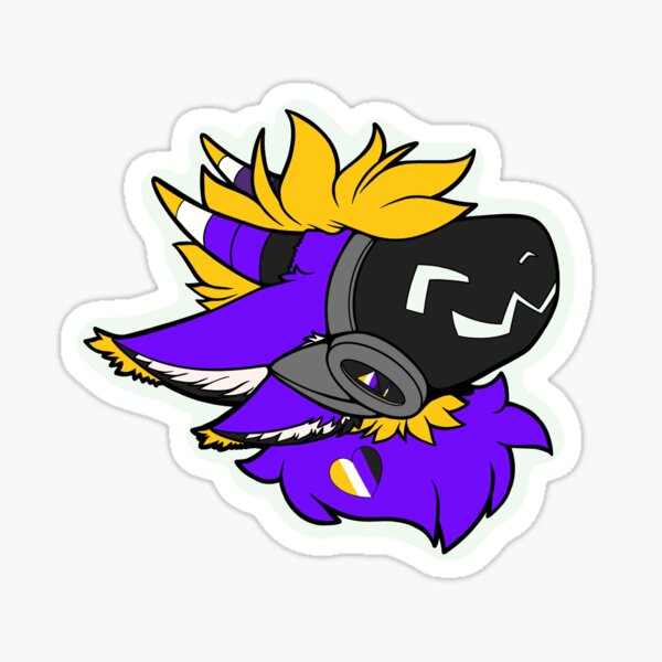 A Happy Protogen profile Sticker for Sale by Hart07