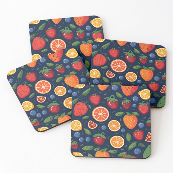 Item preview, Colorful Oranges And Strawberries Fruit Pattern designed and sold by Wonder Of Light.