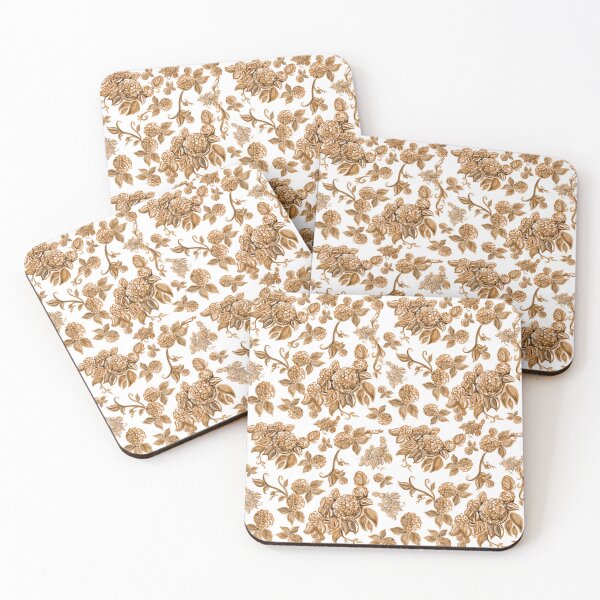 Item preview, Autumn Brown Hydrangea Floral Print with Hidden Mickeys designed and sold by PrissDodrill-86.