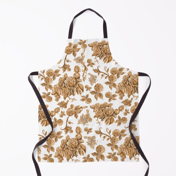 Item preview, Autumn Brown Hydrangea Floral Print with Hidden Mickeys designed and sold by PrissDodrill-86.