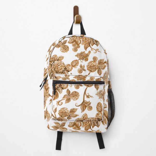 Item preview, Autumn Brown Hydrangea Floral Print with Hidden Mickeys designed and sold by PrissDodrill-86.