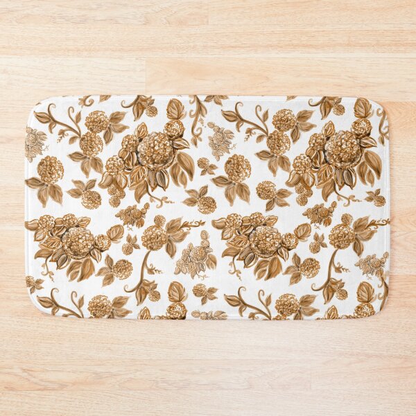 Item preview, Autumn Brown Hydrangea Floral Print with Hidden Mickeys designed and sold by PrissDodrill-86.
