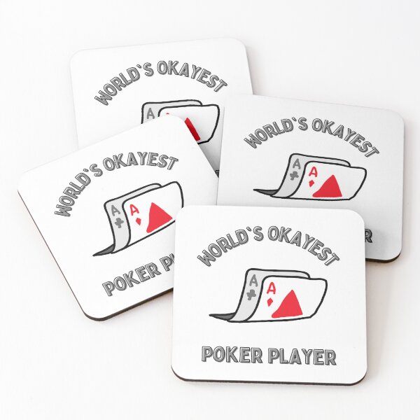 Item preview, World's Okayest Poker Player Design designed and sold by RektRepublic.