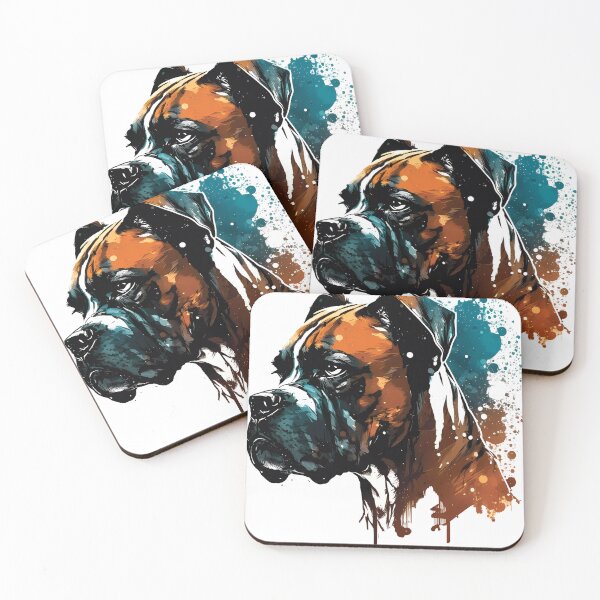 Item preview, Boxers, Friendly Dogs designed and sold by MVDigitalArt.