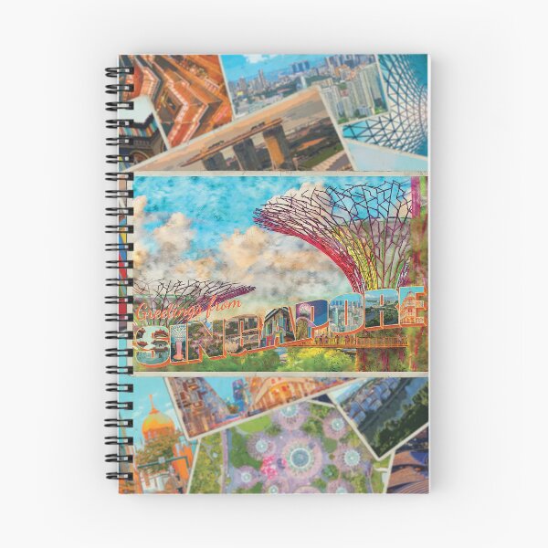 Item preview, Greetings from Singapore colorful vintage style retro souvenir designed and sold by DeveloperProp0.