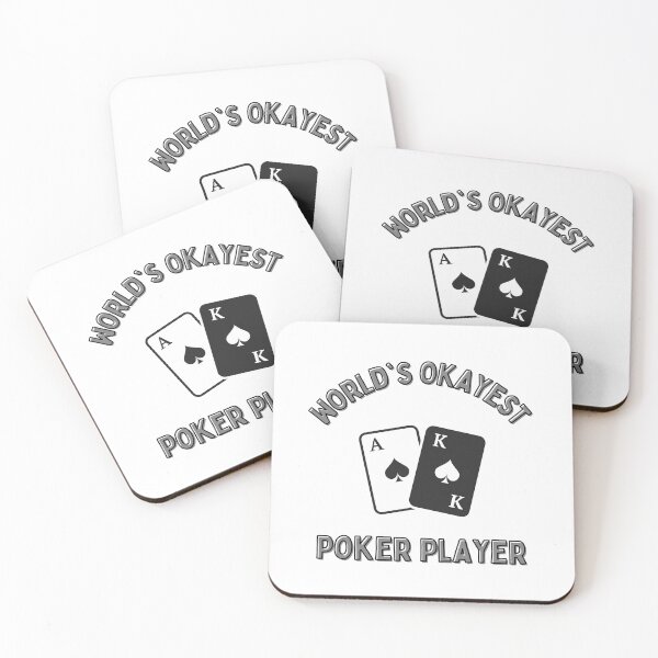 Item preview, World's Okayest Poker Player Design designed and sold by RektRepublic.