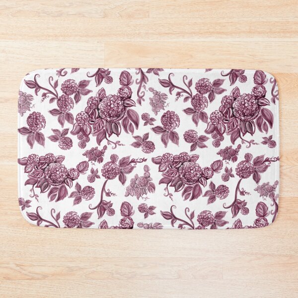 Item preview, Burgundy Red Hydrangea Floral Print with Hidden Mickeys designed and sold by PrissDodrill-86.