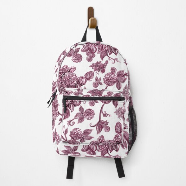 Item preview, Burgundy Red Hydrangea Floral Print with Hidden Mickeys designed and sold by PrissDodrill-86.