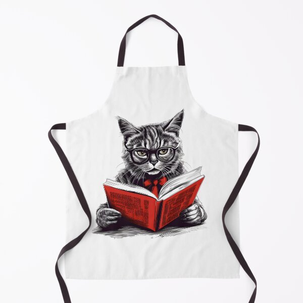 Item preview, Cat Reading A Book designed and sold by Print-Frenzyy.