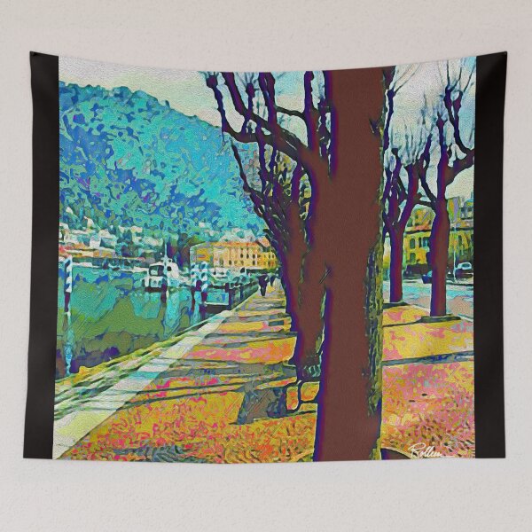 Item preview, TREES ON LAKE COMO designed and sold by ArtbyRolleen.