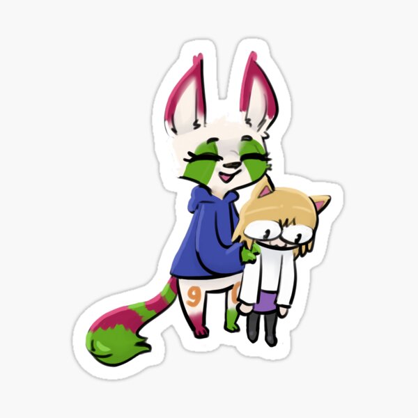 Item preview, Clown Fennec holding Neco Gremlin designed and sold by LostWisdomShop.