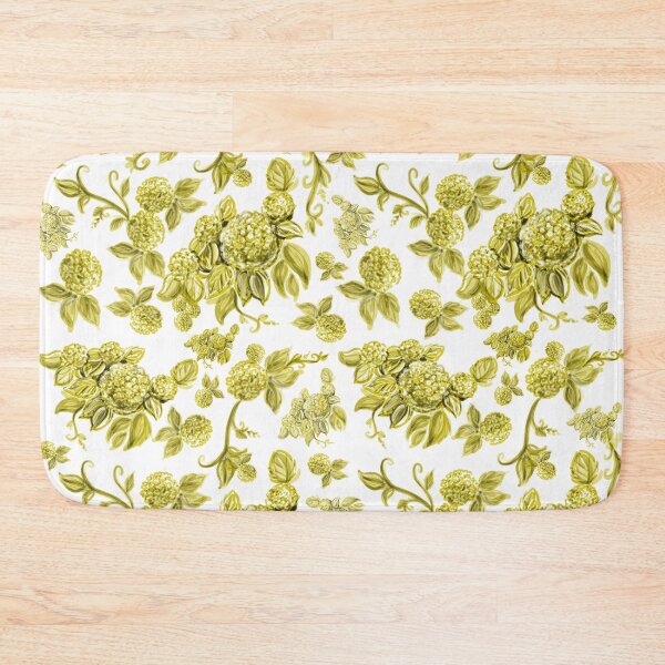 Item preview, Gold Hydrangea Floral Print with Hidden Mickeys designed and sold by PrissDodrill-86.
