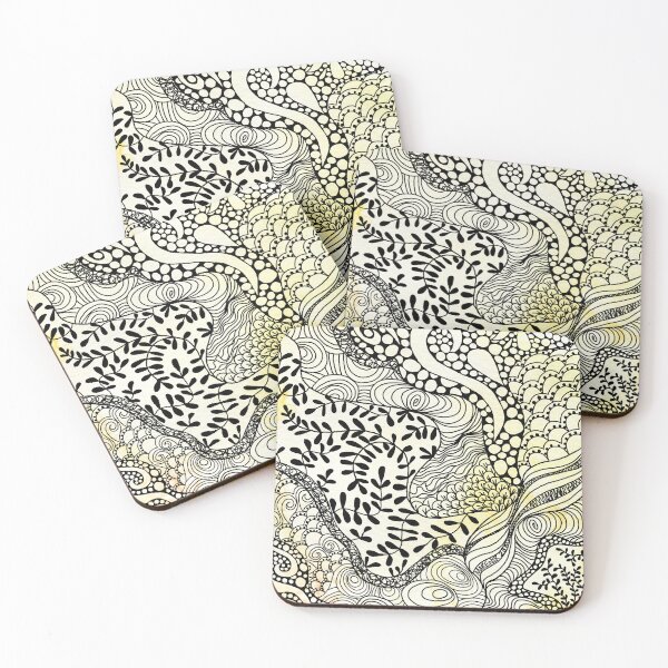 Item preview, Segment Doodle, yellow designed and sold by MarenPaintsJoy.