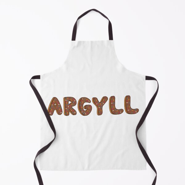 Item preview, City of Argyll text Shaped Like Chocolate Donuts  designed and sold by DonutsWords.