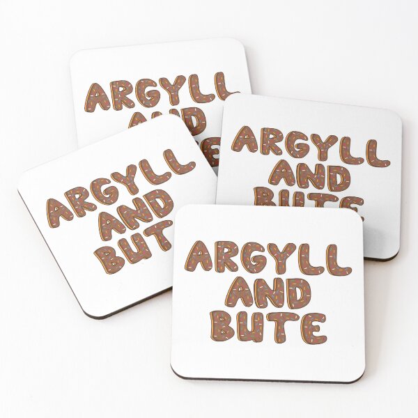 Item preview, City of Argyll and Bute text Shaped Like Chocolate Donuts  designed and sold by DonutsWords.