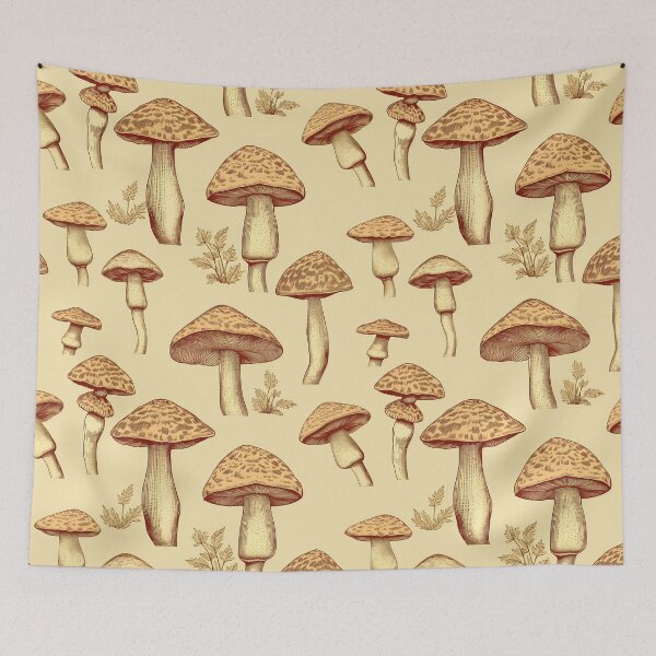 Item preview, Vintage Mushroom Forest | Earthy & Cozy Tones designed and sold by EarthyTones.