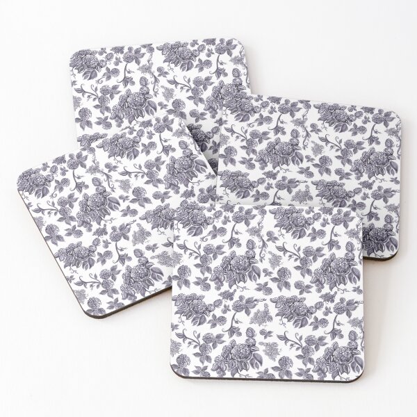 Item preview, Grey Hydrangea Floral Print with Hidden Mickeys designed and sold by PrissDodrill-86.