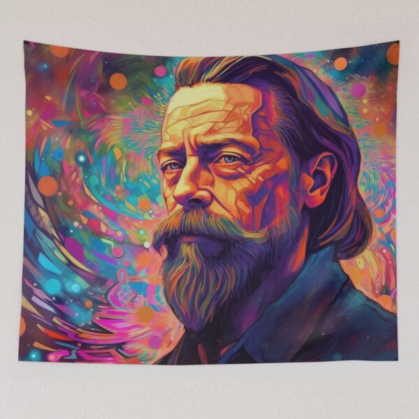 Item preview, Alan Watts designed and sold by AstralMindTrip.