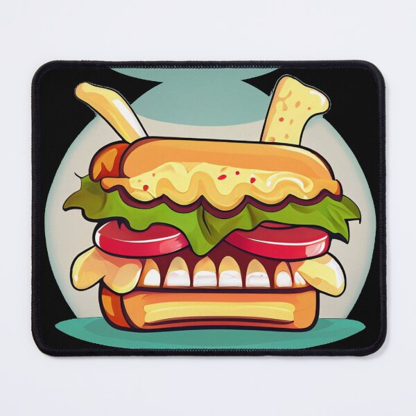 Item preview, Cartoon Sandwich Fun Food with Character designed and sold by czarnyfeniks.