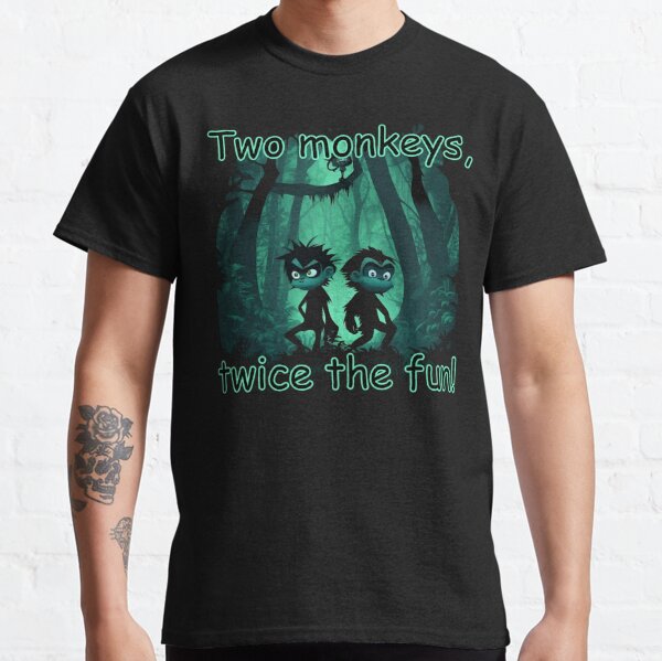 Two Monkeys T Shirts for Sale Redbubble