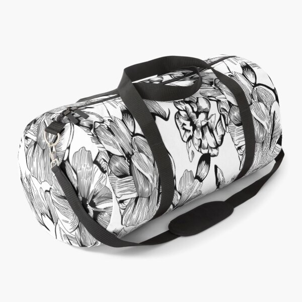 Item preview, Black and White Vertical Florals designed and sold by veevain.