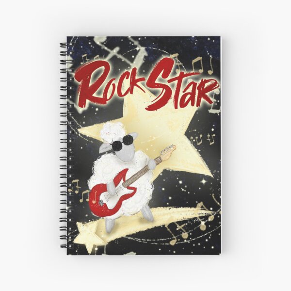 Rockstar Sheep Spiral Notebook