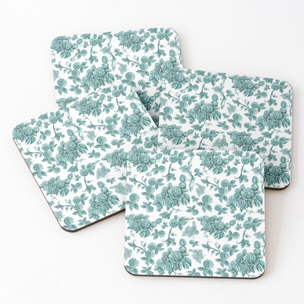Item preview, Teal Hydrangea Floral Print with Hidden Mickeys designed and sold by PrissDodrill-86.