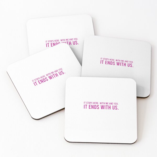 Item preview, It Ends With Us Quote "It stops here. With me and you. It ends with us." by Colleen Hoover designed and sold by ittrombino.