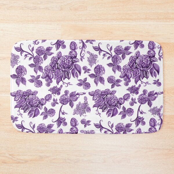 Item preview, Violet Hydrangea Floral Print with Hidden Mickeys designed and sold by PrissDodrill-86.