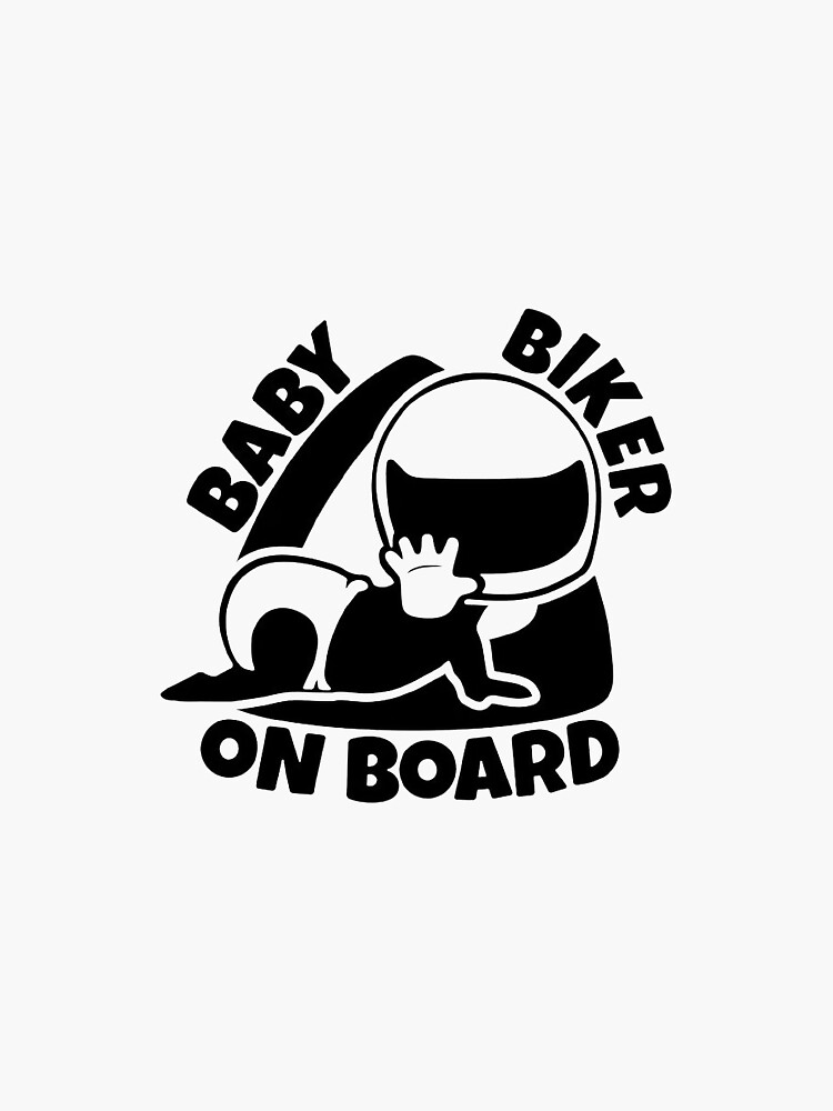 Baby Motocross Rider On Board – Baby On Board Sticker, Custom Made In the  USA