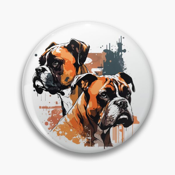 Item preview, Boxers, Friendly and Energetic Dogs designed and sold by MVDigitalArt.
