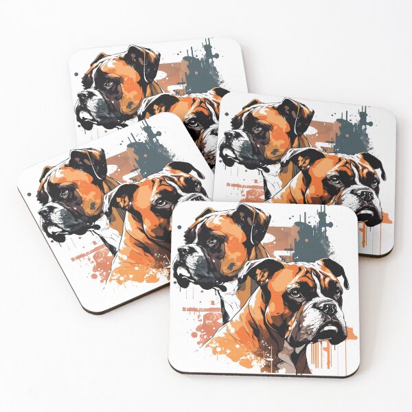 Item preview, Boxers, Friendly and Energetic Dogs designed and sold by MVDigitalArt.