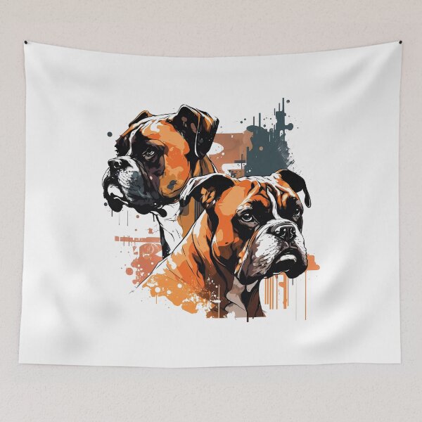 Item preview, Boxers, Friendly and Energetic Dogs designed and sold by MVDigitalArt.