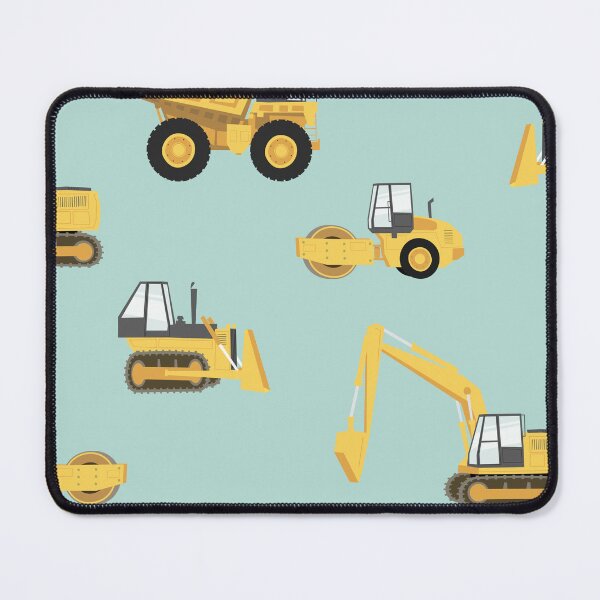 Item preview, construction trucks - mint designed and sold by littlearrow.
