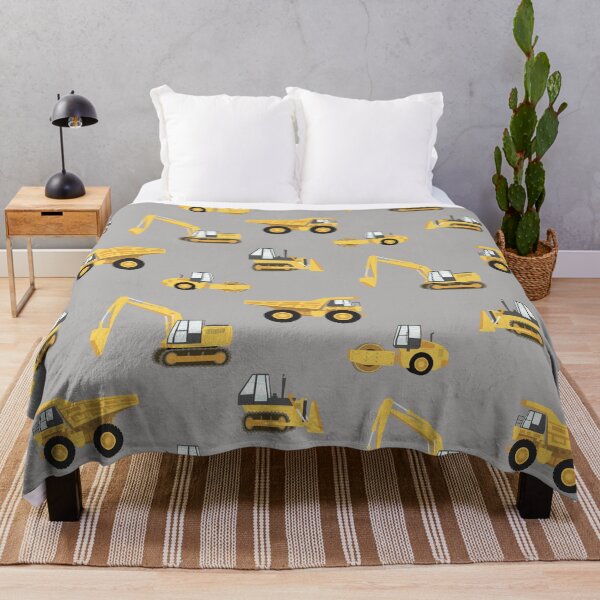 Item preview, construction trucks - gray designed and sold by littlearrow.