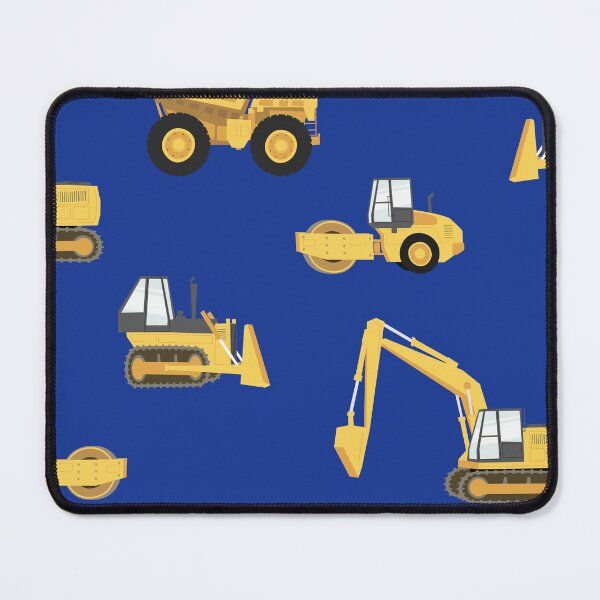 Item preview, construction trucks - blue designed and sold by littlearrow.