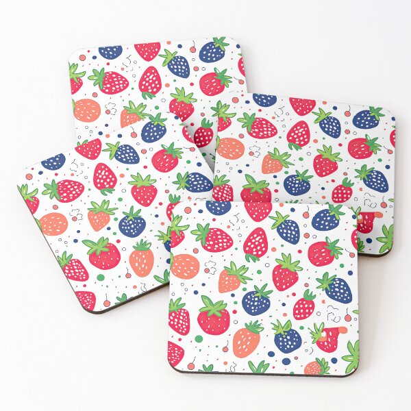 Item preview, Colorful Strawberries Fruit Pattern designed and sold by Wonder Of Light.