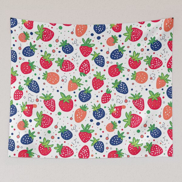 Item preview, Colorful Strawberries Fruit Pattern designed and sold by Wonder Of Light.